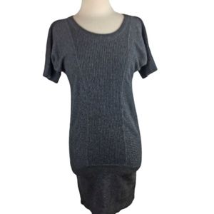 Banana Republic Charcoal Grey Wool Sweater Dress